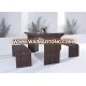 Outdoor patio rattan garden bench (DH-9553)