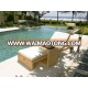 Very popular garden rattan sun lounger