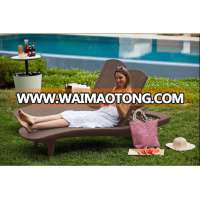 Peacock Rattan Chair PE Cane Wicker Sun Lounger(DH-3665)